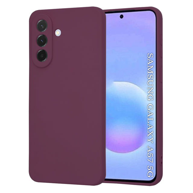 Husa de protectie Techsuit SoftFlex compatibil cu Samsung Galaxy A57 5G, Plum Red