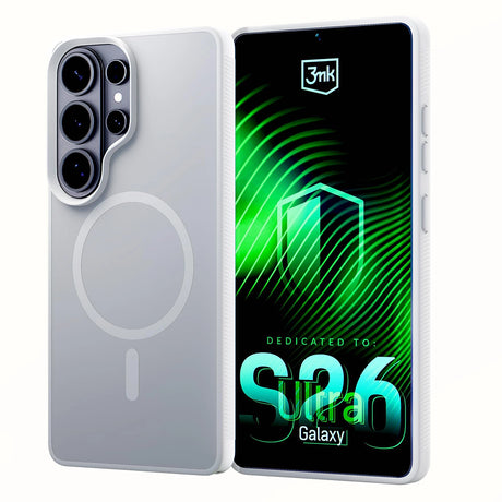 Husă 3mk Smoke MagCase albă pentru Samsung Galaxy S26 Ultra