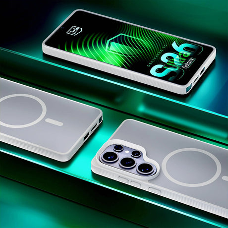 Husă 3mk Smoke MagCase albă pentru Samsung Galaxy S26 Ultra