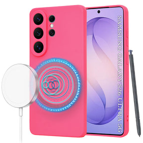 Husa de protectie Techsuit SoftFlex MagSafe compatibil cu Samsung Galaxy S26 Ultra, Roz Intens