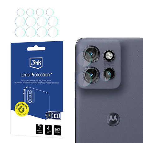 Folie de protectie 3mk Lens Protection (set de 4) compatibil cu Motorola Edge 60 Neo, Transparent