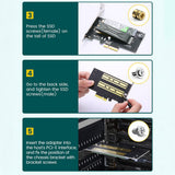 Stocare Ugreen Expansion Card CM302 (70504), M.2 SATA + M.2 NVMe to PCI-E X4, 32Gbps (PCI-E), 6Gbps (SATA), Negru