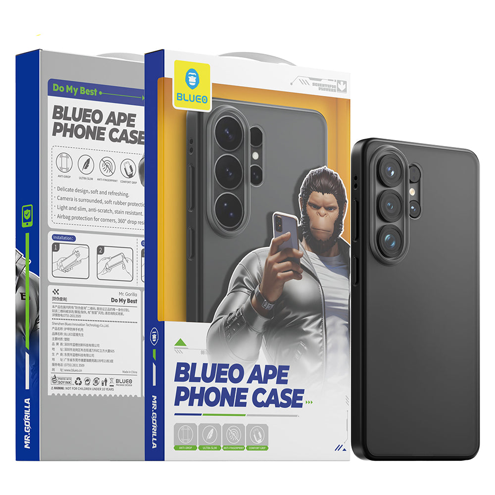 Husa de protectie Blueo APE Matte Series compatibil cu Samsung Galaxy S26 Ultra, Negru