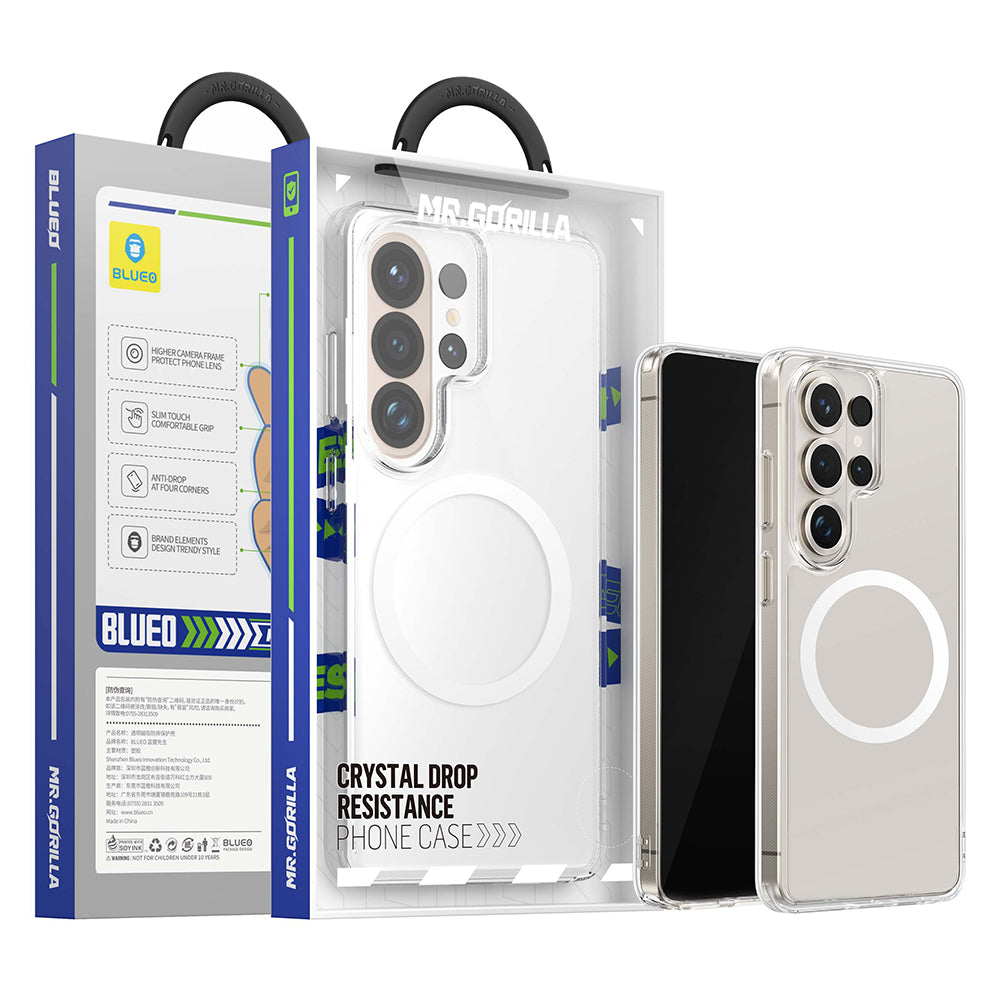 Husa de protectie Blueo Crystal Anti-Drop Series MagSafe compatibil cu Samsung Galaxy S26 Ultra, Transparent