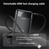 Baterie externa Yesido (YP97), 20000mAh, Type-C, 65W, Gri