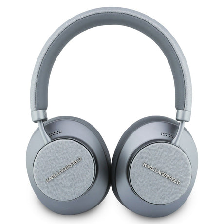 Casti Karl Lagerfeld Wireless Saffiano Elongated (KLBHP73PSACKMG), Over-Ear Headset, ANC, Bluetooth, Type-C, Gri
