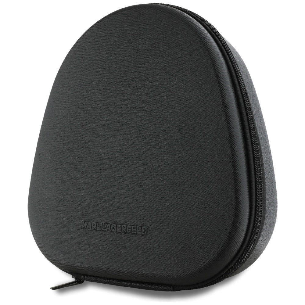 Casti Karl Lagerfeld Wireless Saffiano Elongated (KLBHP73PSACKMG), Over-Ear Headset, ANC, Bluetooth, Type-C, Gri
