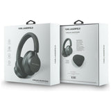 Casti Karl Lagerfeld Wireless Saffiano Elongated (KLBHP73PSACKMG), Over-Ear Headset, ANC, Bluetooth, Type-C, Gri