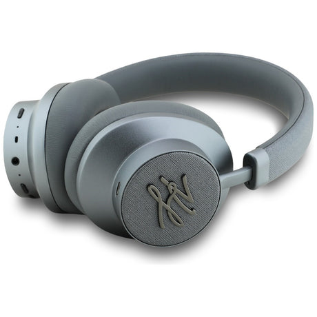Casti Karl Lagerfeld Wireless Grained Initials (KLBHP73PSAKLSG), Over-Ear Headset, ANC, Bluetooth, Type-C, Gri