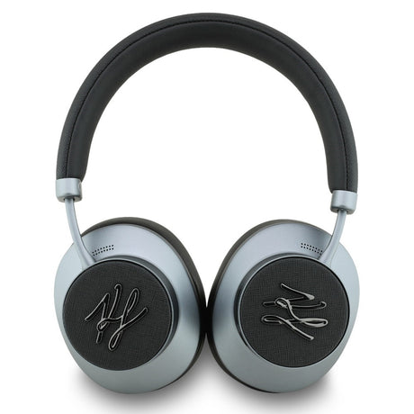Casti Karl Lagerfeld Wireless Grained Initials (KLBHP73PSAKLSK), Over-Ear Headset, ANC, Bluetooth, Type-C, Negru