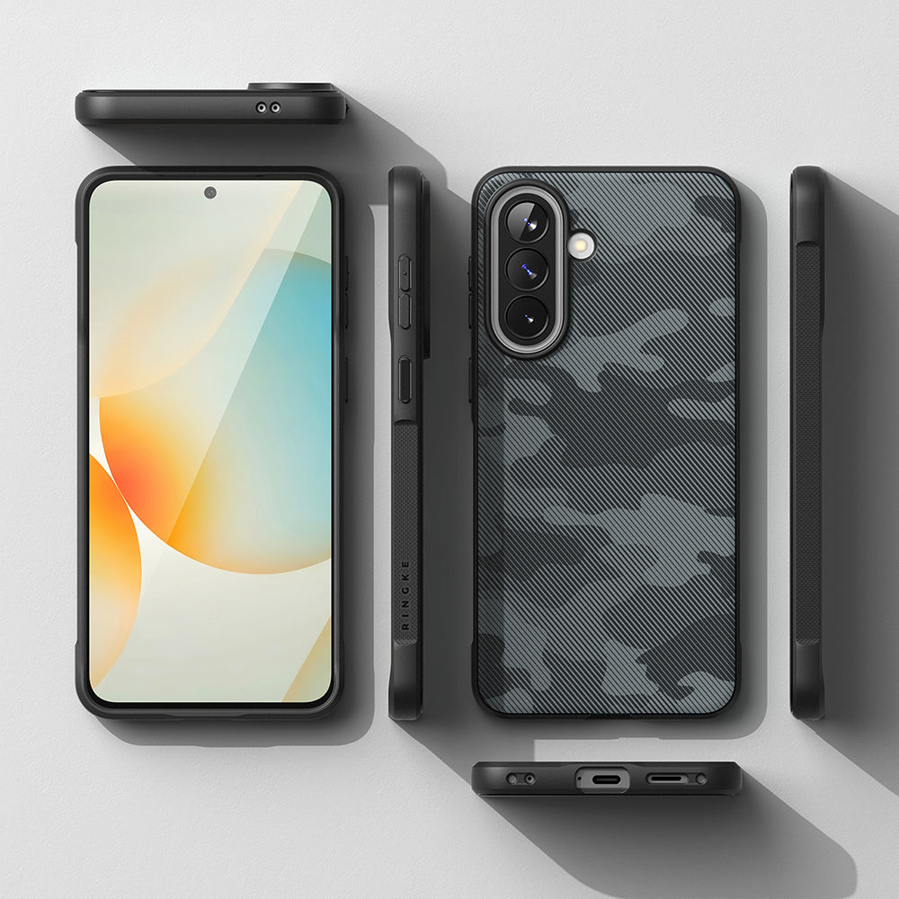 Husa de protectie Ringke Onyx compatibil cu Samsung Galaxy A57 5G, Camo Black