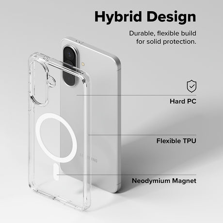 Husa de protectie Ringke Fusion MagSafe compatibil cu Samsung Galaxy A57 5G, Transparent
