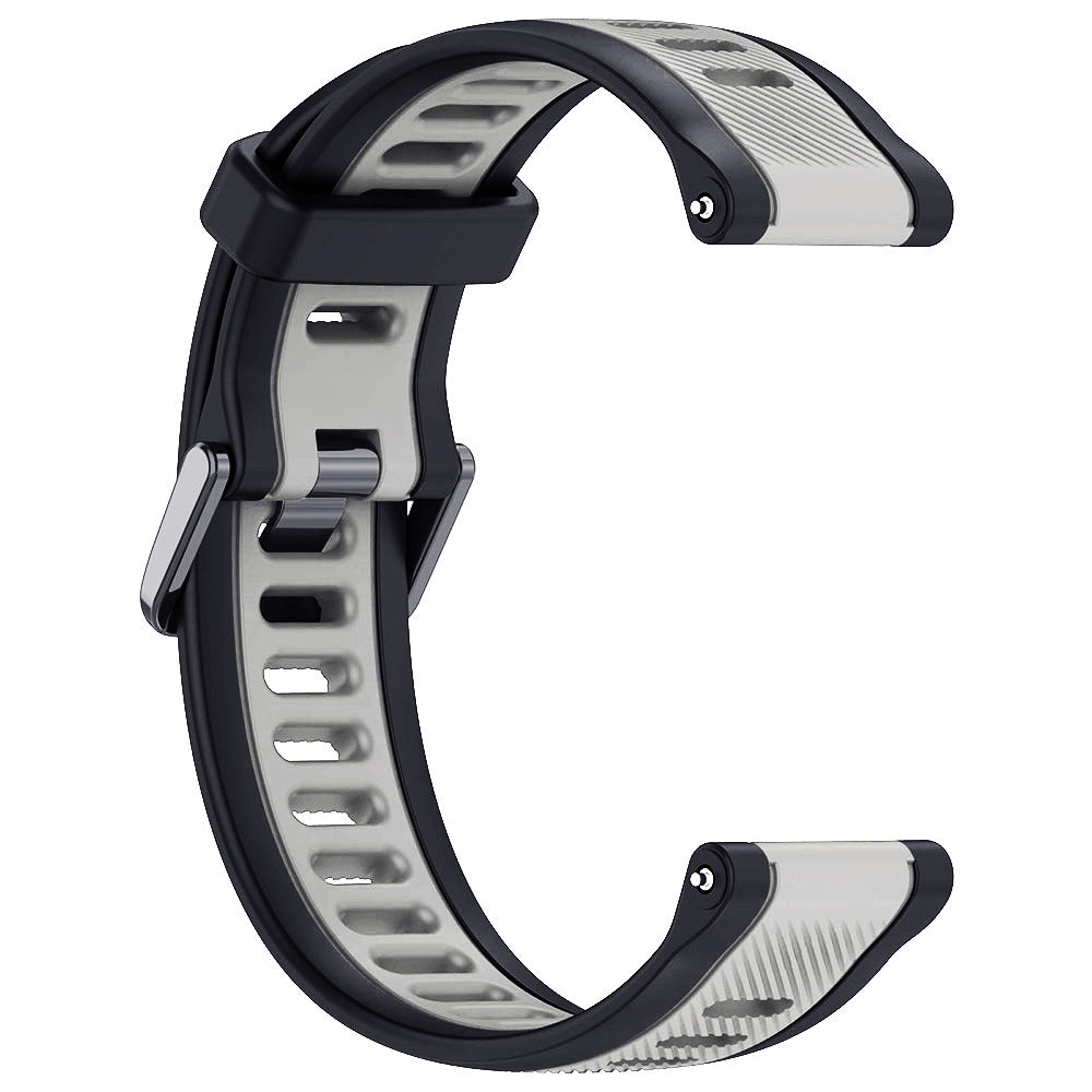 Curea smartwatch Techsuit Watchband 20mm (W053) compatibil cu Samsung Galaxy Watch 4/5/Active 2, Huawei Watch GT 3 (42mm)/GT 3 Pro (43mm), Gri