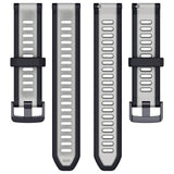 Curea smartwatch Techsuit Watchband 20mm (W053) compatibil cu Samsung Galaxy Watch 4/5/Active 2, Huawei Watch GT 3 (42mm)/GT 3 Pro (43mm), Gri