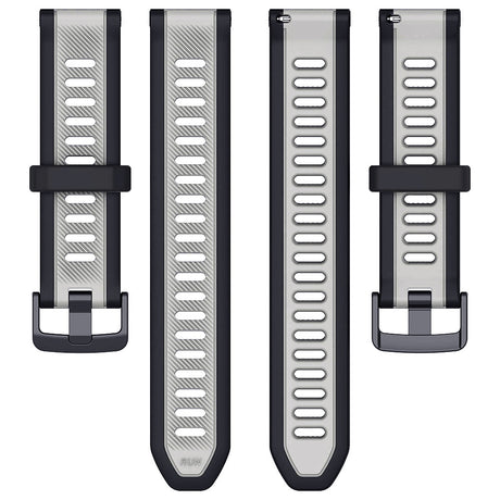 Curea smartwatch Techsuit Watchband 20mm (W053) compatibil cu Samsung Galaxy Watch 4/5/Active 2, Huawei Watch GT 3 (42mm)/GT 3 Pro (43mm), Gri