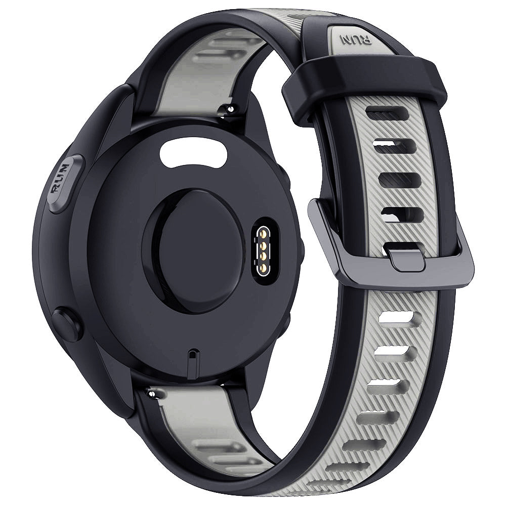 Curea smartwatch Techsuit Watchband 20mm (W053) compatibil cu Samsung Galaxy Watch 4/5/Active 2, Huawei Watch GT 3 (42mm)/GT 3 Pro (43mm), Gri