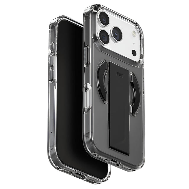Husa de protectie UNIQ Heldro Air MagClick compatibil cu iPhone 17 Pro Max, Negru / Gray
