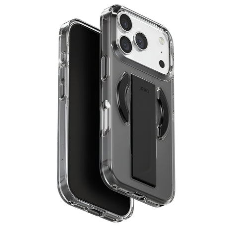 Husa de protectie UNIQ Heldro Air MagClick compatibil cu iPhone 17 Pro, Negru / Gray