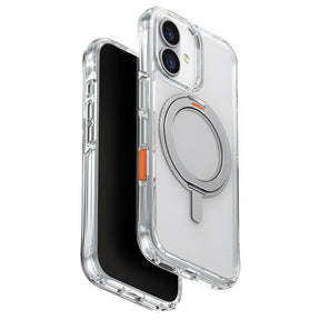 Husa de protectie UNIQ Swivix 360° Kickstand compatibil cu iPhone 17, Argintiu