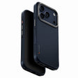 Husa de protectie UNIQ Keva Aramid compatibil cu iPhone 17 Pro, Bleumarin