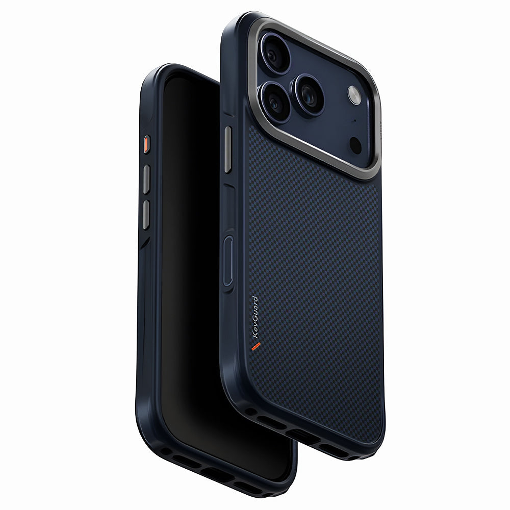Husa de protectie UNIQ Keva Aramid compatibil cu iPhone 17 Pro, Bleumarin
