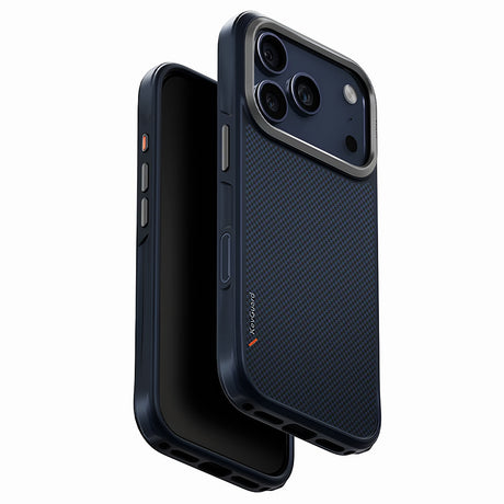 Husa de protectie UNIQ Keva Aramid compatibil cu iPhone 17 Pro, Bleumarin