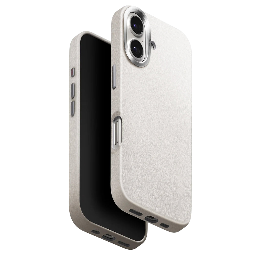Husa de protectie UNIQ Lyden Leatherette compatibil cu iPhone 17, Gri