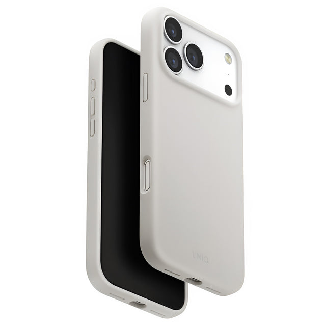 Husa de protectie UNIQ Lino MagClick™ compatibil cu iPhone 17 Pro, Mist Grey
