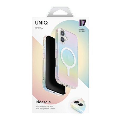 Husa de protectie UNIQ Iridescia MagClick™ compatibil cu iPhone 17, Curcubeu