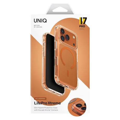 Husa de protectie UNIQ LifePro Xtreme MagClick compatibil cu iPhone 17 Pro Max, Portocaliu