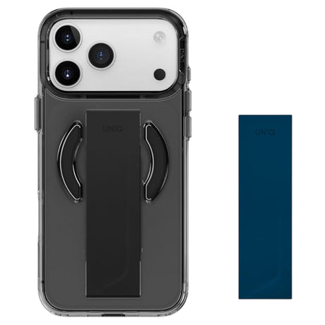 Husa de protectie UNIQ Heldro Air MagClick compatibil cu iPhone 17 Pro Max, Negru / Gray