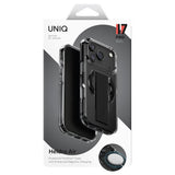 Husa de protectie UNIQ Heldro Air MagClick compatibil cu iPhone 17 Pro, Negru / Gray