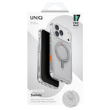 Husa de protectie UNIQ Swivix 360° Kickstand compatibil cu iPhone 17, Argintiu