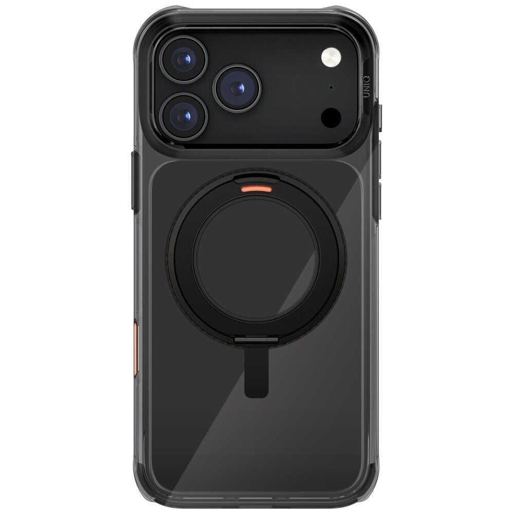 Husa de protectie UNIQ Swivix 360° Kickstand compatibil cu iPhone 17 Pro Max, Negru