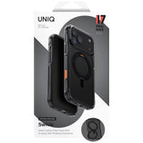Husa de protectie UNIQ Swivix 360° Kickstand compatibil cu iPhone 17 Pro Max, Negru
