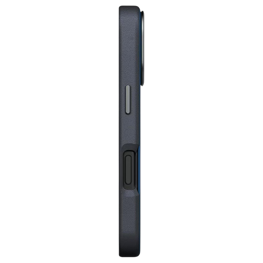 Husa de protectie UNIQ Lyden Leatherette compatibil cu iPhone 17 Pro, Albastru / Black