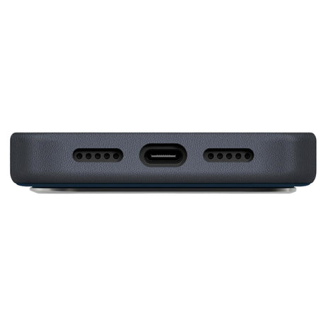 Husa de protectie UNIQ Lyden Leatherette compatibil cu iPhone 17 Pro, Albastru / Black