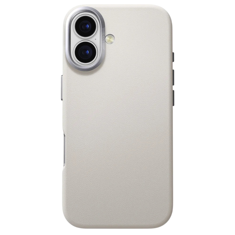 Husa de protectie UNIQ Lyden Leatherette compatibil cu iPhone 17, Gri