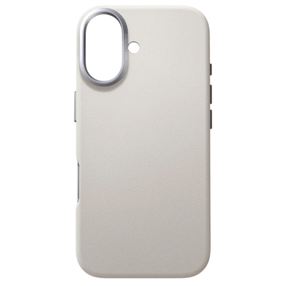 Husa de protectie UNIQ Lyden Leatherette compatibil cu iPhone 17, Gri