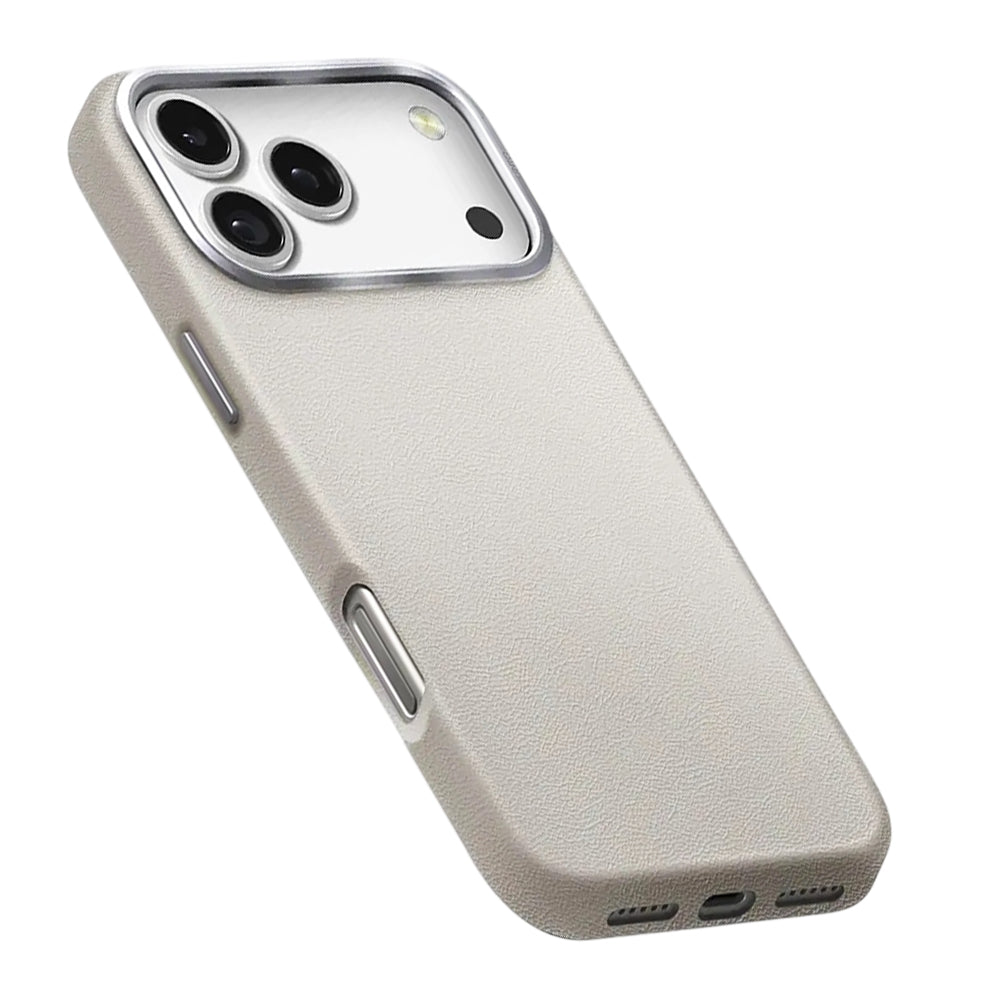 Husa de protectie UNIQ Lyden Leatherette compatibil cu iPhone 17, Gri