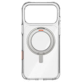 Husa de protectie UNIQ Swivix 360° Kickstand compatibil cu iPhone 17 Pro Max, Argintiu