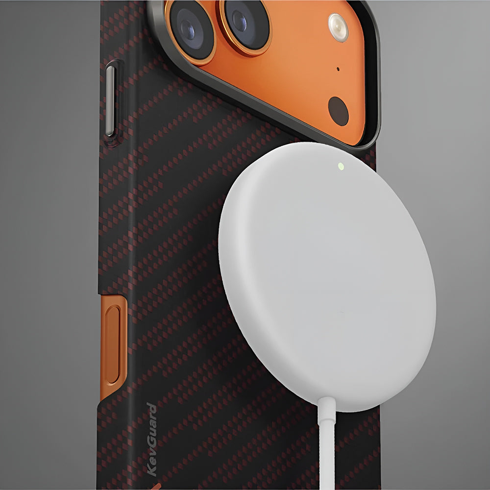 Husa de protectie UNIQ Keva Aramid compatibil cu iPhone 17 Pro Max, Silent Lava