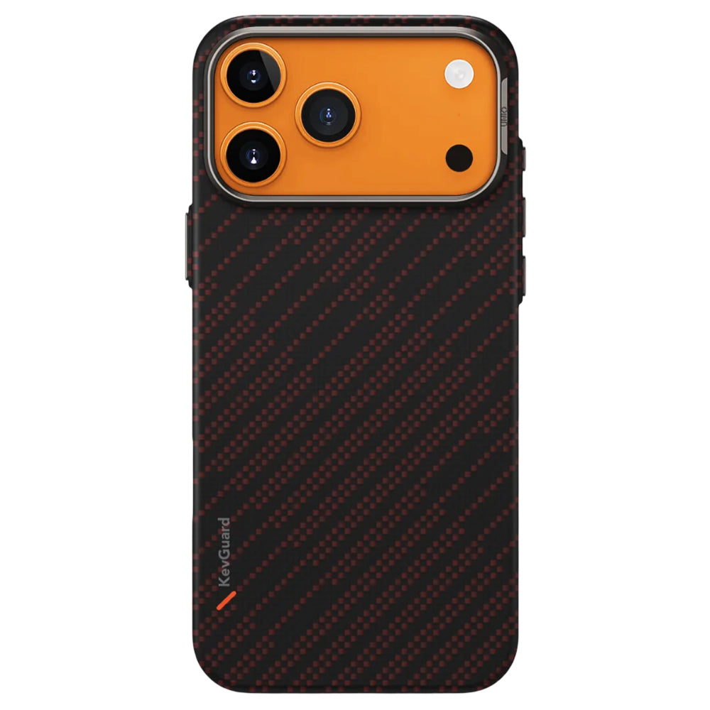Husa de protectie UNIQ Keva Aramid compatibil cu iPhone 17 Pro Max, Silent Lava