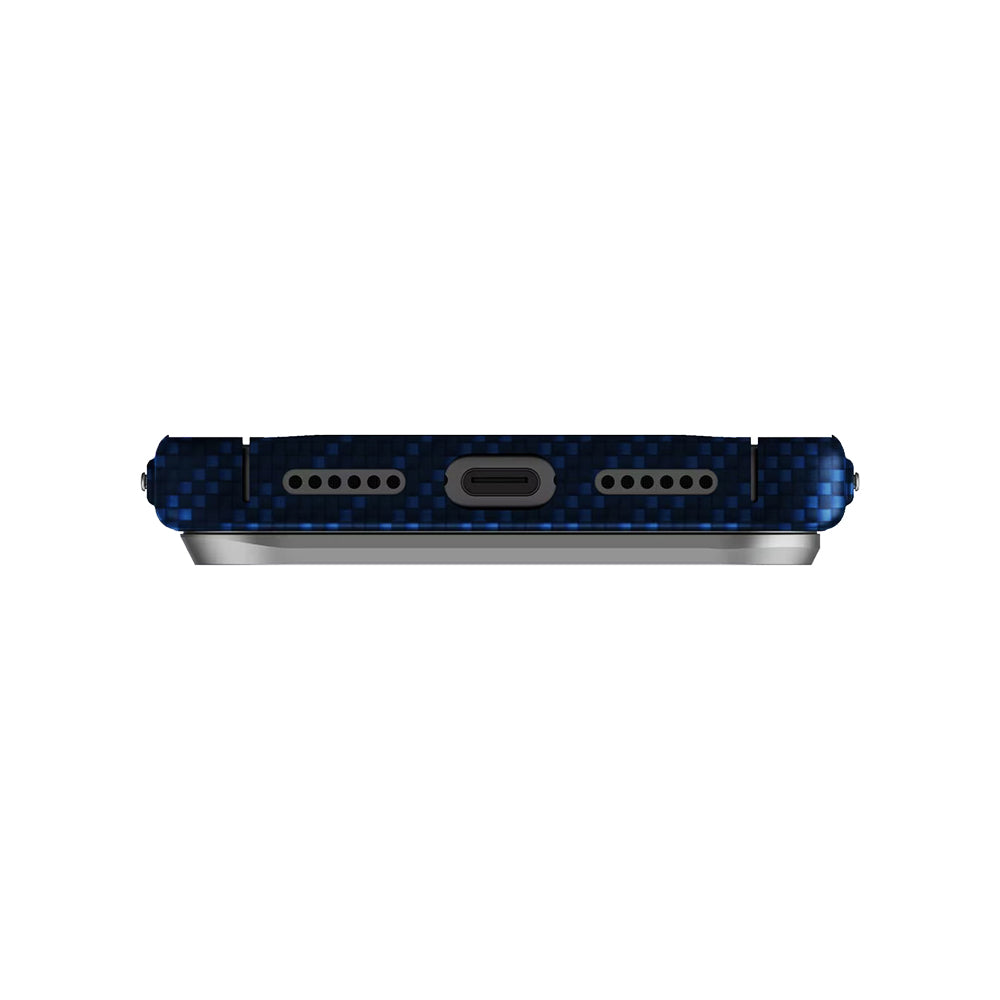 Husa de protectie UNIQ Keva Aramid compatibil cu iPhone 17 Pro, Frosted Denim