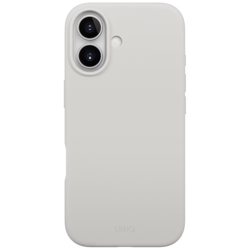 Husa de protectie UNIQ Lino MagClick™ compatibil cu iPhone 17, Mist Grey