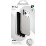 Husa de protectie UNIQ Lino MagClick™ compatibil cu iPhone 17, Mist Grey