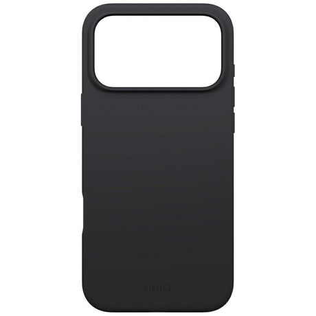 Husa de protectie UNIQ Lino MagClick™ compatibil cu iPhone 17, Negru Antracit