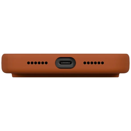 Husa de protectie UNIQ Lino MagClick™ compatibil cu iPhone 17 Pro Max, Burnt Sienna
