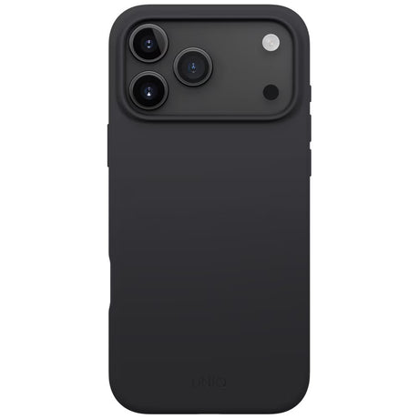 Husa de protectie UNIQ Lino MagClick™ compatibil cu iPhone 17 Pro Max, Negru Antracit