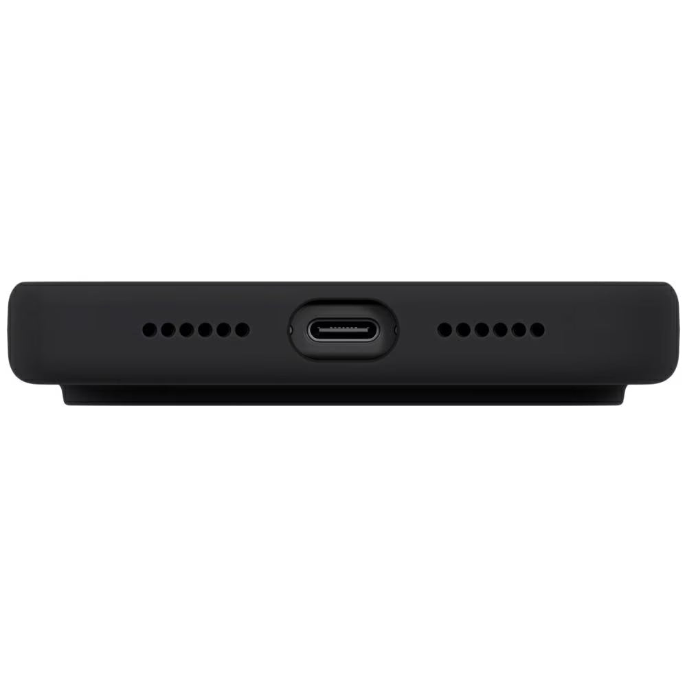 Husa de protectie UNIQ Lino MagClick™ compatibil cu iPhone 17 Pro Max, Negru Antracit